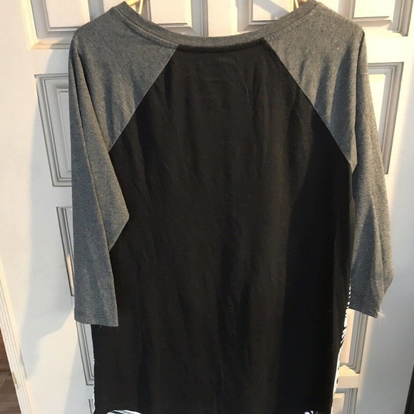 StarWars T Shirt Dress SzM Cotton Blend 3/4 Sleeves Black/White Round Neck NWOT - Picture 8 of 9